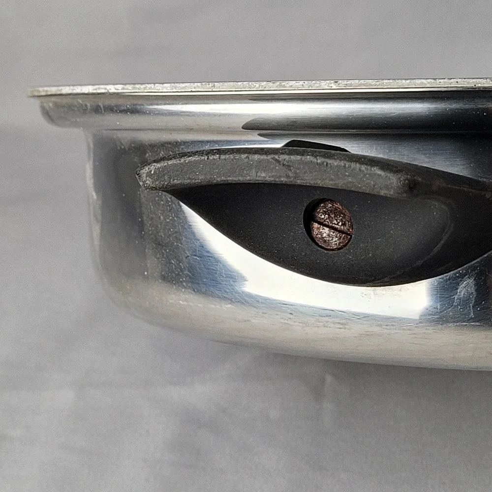 Vita Craft Stainless Steel Skillet Pan 10.5 Inch Silver Vtg Helper Handle Pan